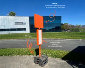 Poteau d&rsquo;arrêt Provisoire